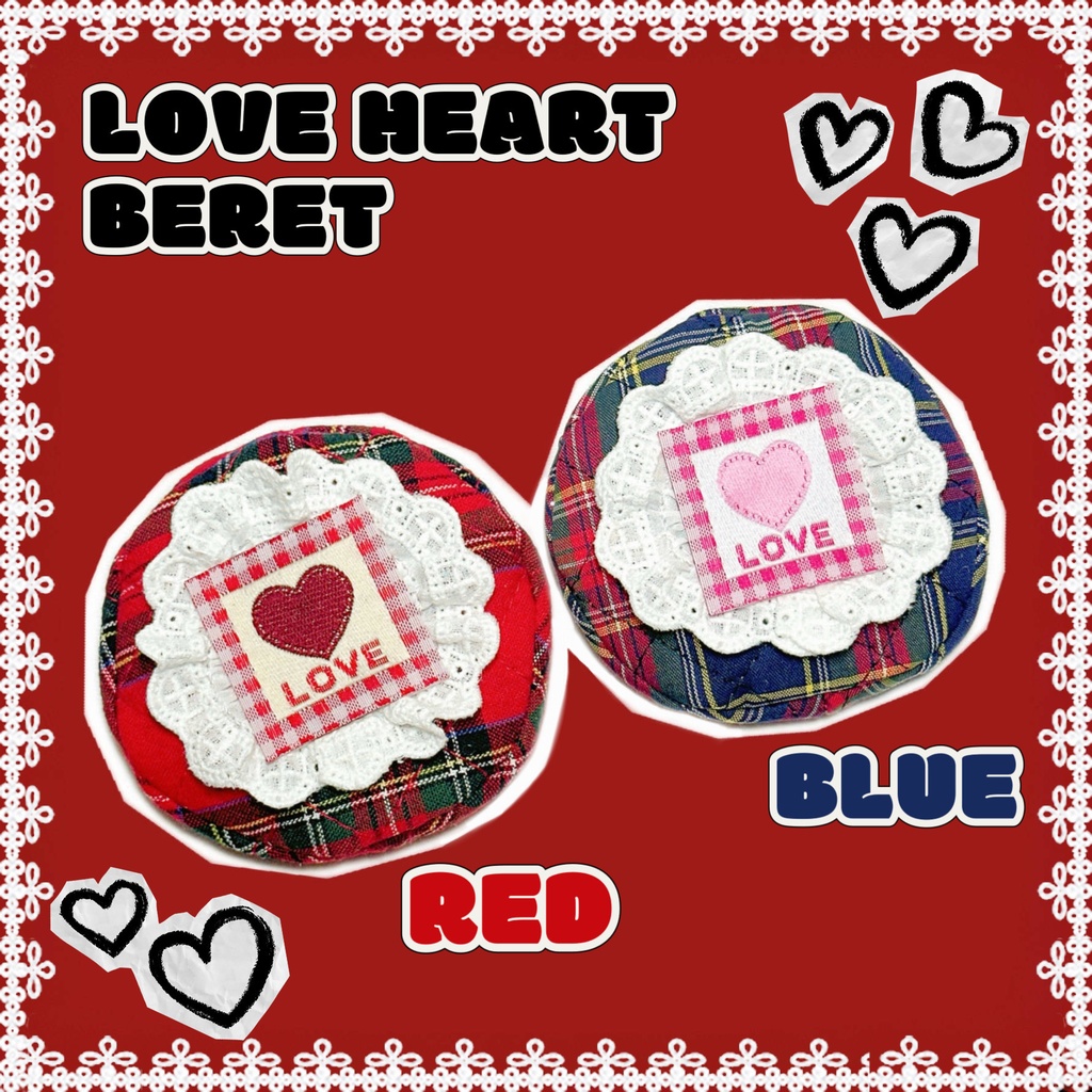 ♥LOVE HEART BERET♥