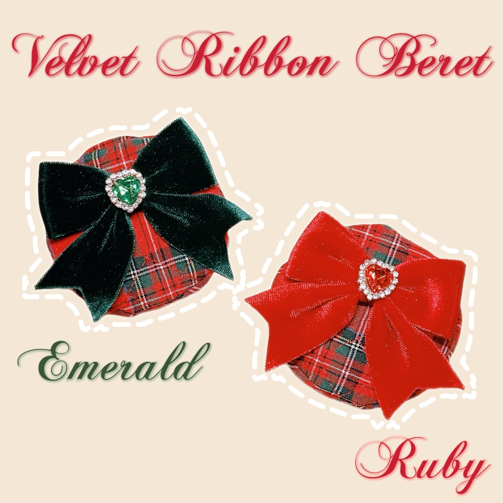 Velvet Ribbon Beret