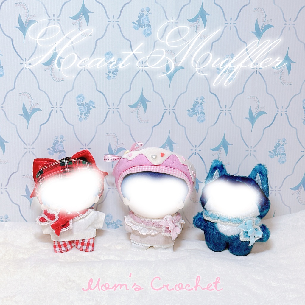 ハートマフラー by mom's crochet