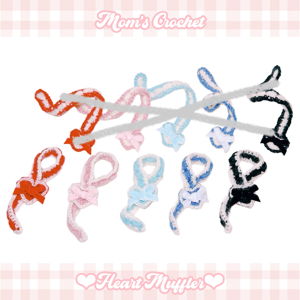 ハートマフラー by mom's crochet