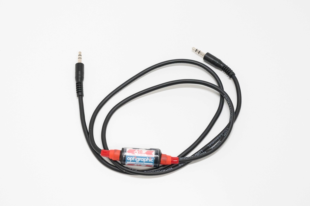 ステレオミニ-30dB PADケーブル 【ステレオミニ／オス - オス】