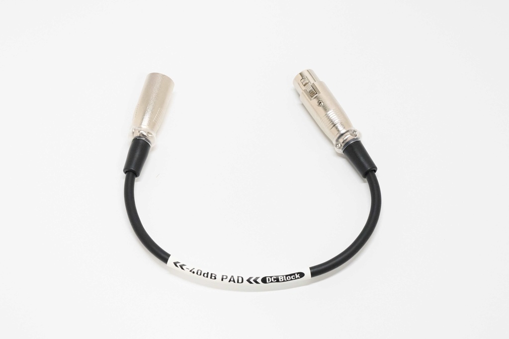 -40dB U-PADケーブル XLR 30cm【ファンタムブロック】