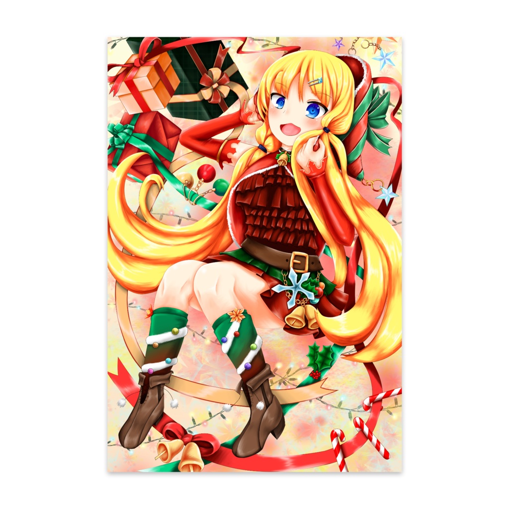 クリスマスイメージオリキャラポストカード