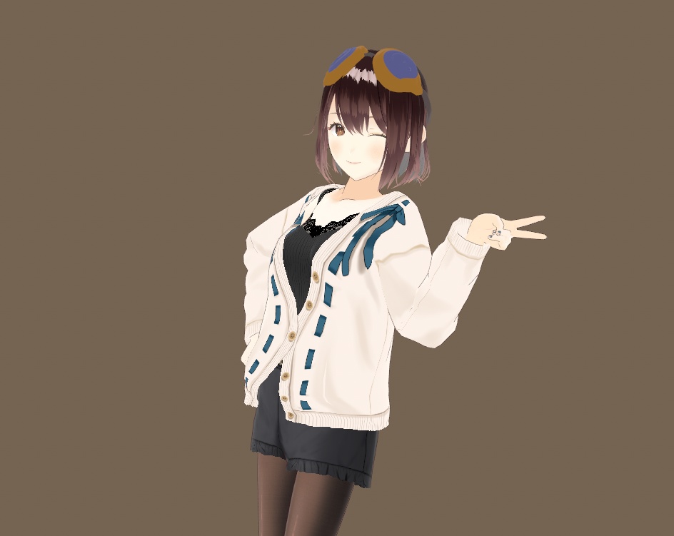 vroid steampunk goggles スチームパンクゴーグル