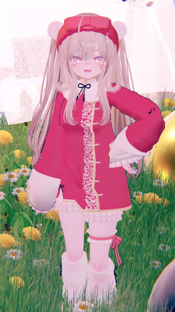 【複数アバター対応】チャイナルームウェア