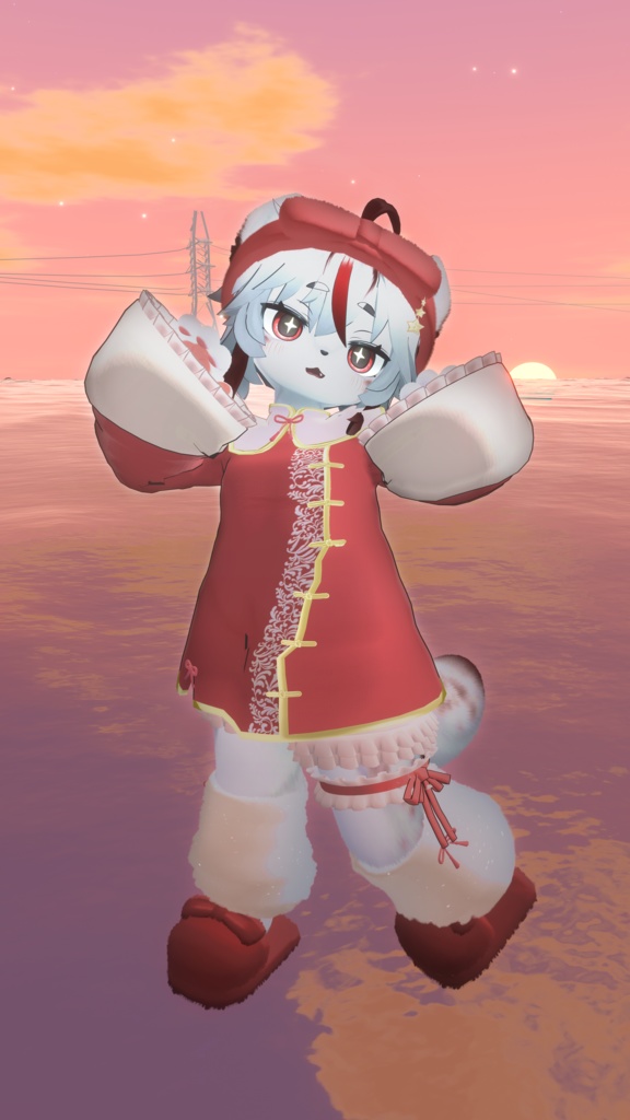 【複数アバター対応】チャイナルームウェア