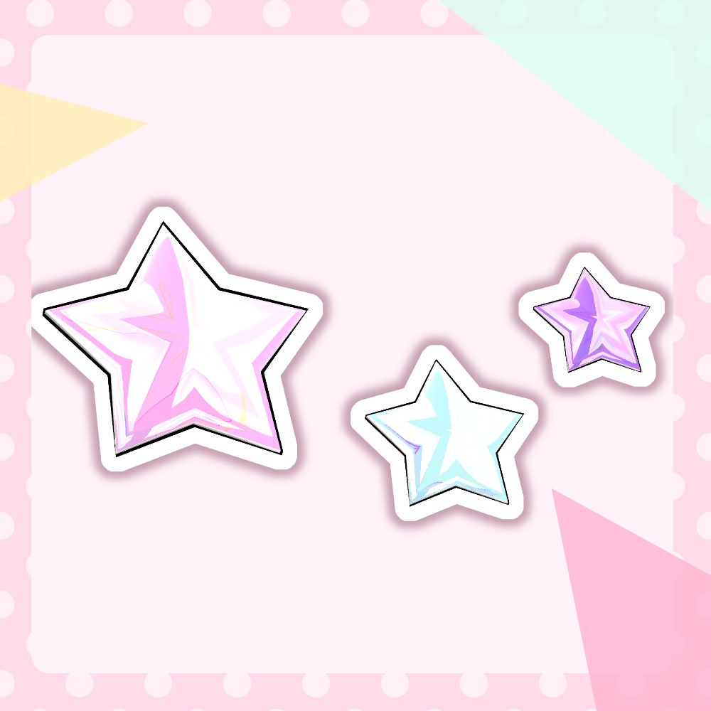 【無料】星フェイスシール