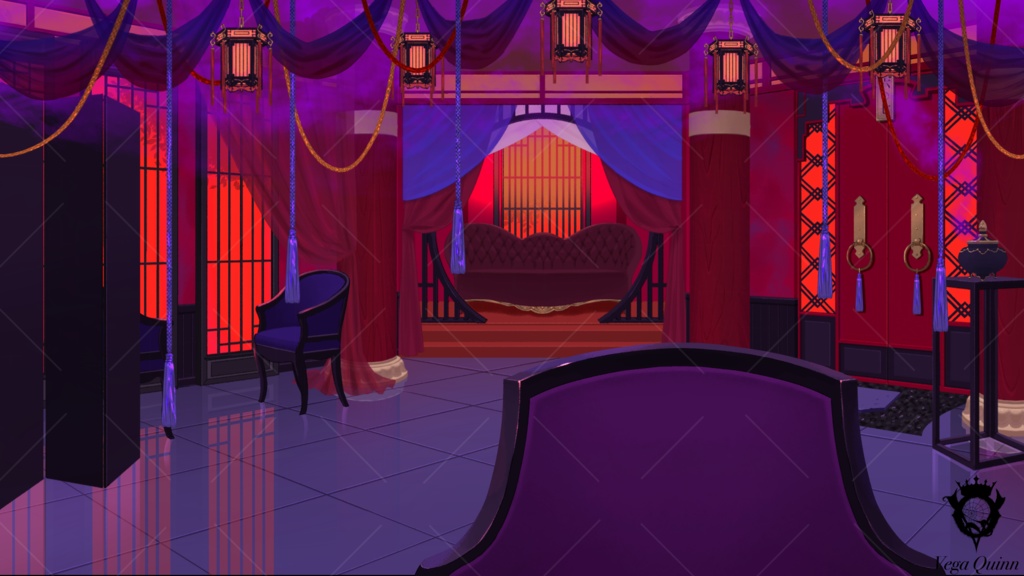 【動く配信背景】六〇七号室 -PRIDE-【Vtuber様向け】