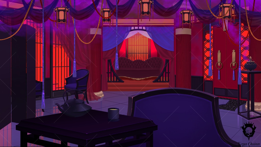 【動く配信背景】六〇七号室 -PRIDE-【Vtuber様向け】