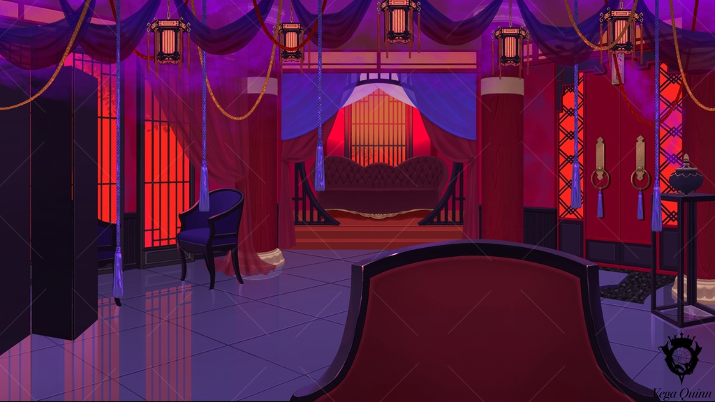 【動く配信背景】六〇七号室 -PRIDE-【Vtuber様向け】