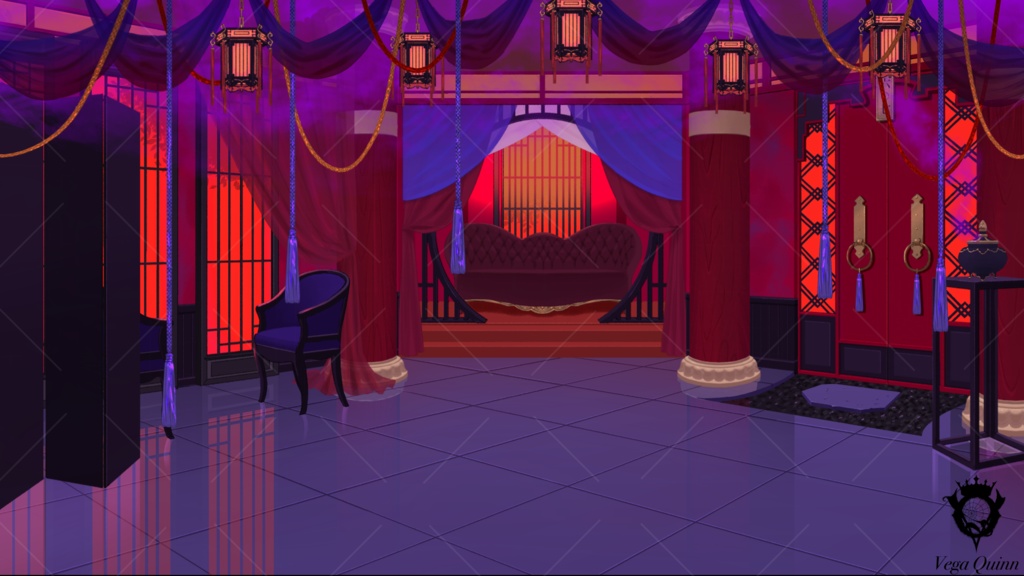 【動く配信背景】六〇七号室 -PRIDE-【Vtuber様向け】