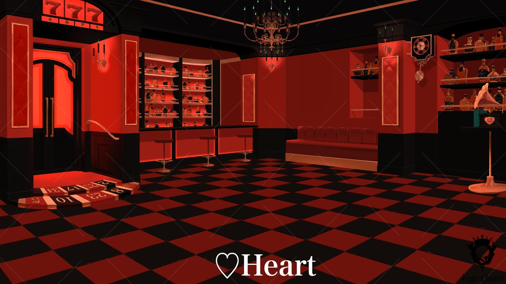 【動く配信背景】777号室 -UNLUCKY-【Vtuber様向け】