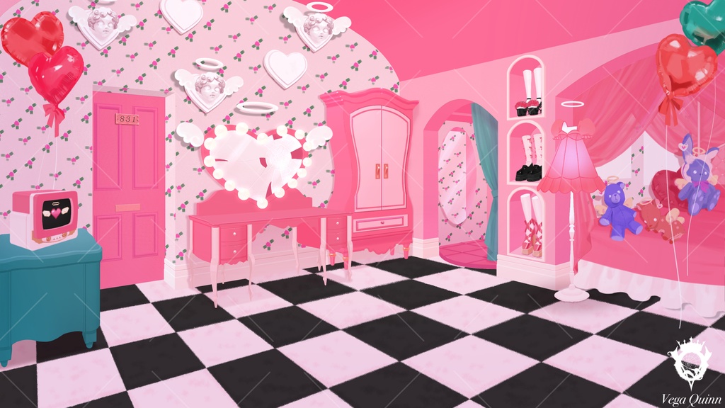 【動く配信背景】831号室 -ANGEL-【Vtuber様向け】