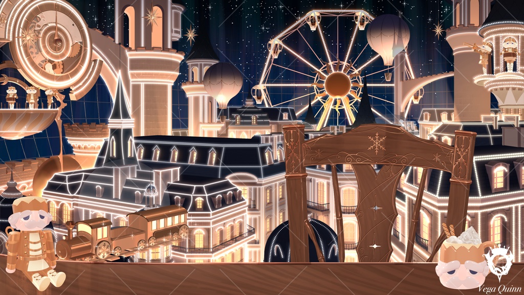 【動く配信背景】-SNOW GLOBE- 【Vtuber様向け】