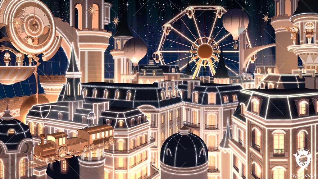 【動く配信背景】-SNOW GLOBE- 【Vtuber様向け】