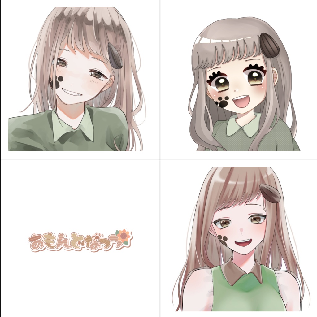 第2弾！あもんどなっつ　ランダム缶バッジ