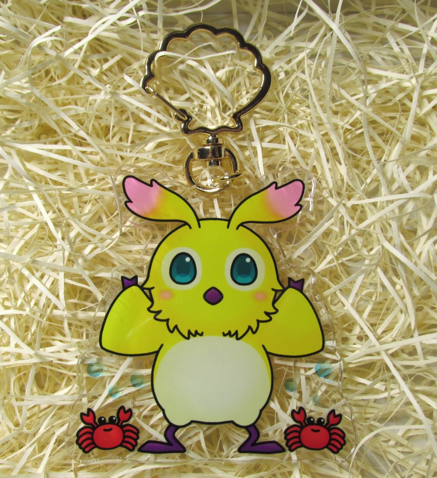 ラッピーちゃん蟹アクキー