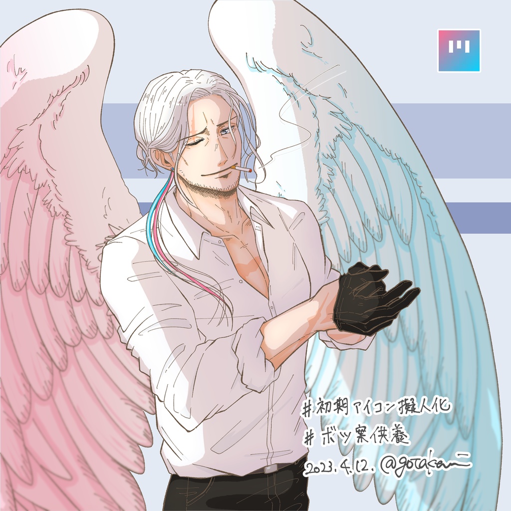 【アクリルスタンド】初期アイコン擬人化 おじさんver.