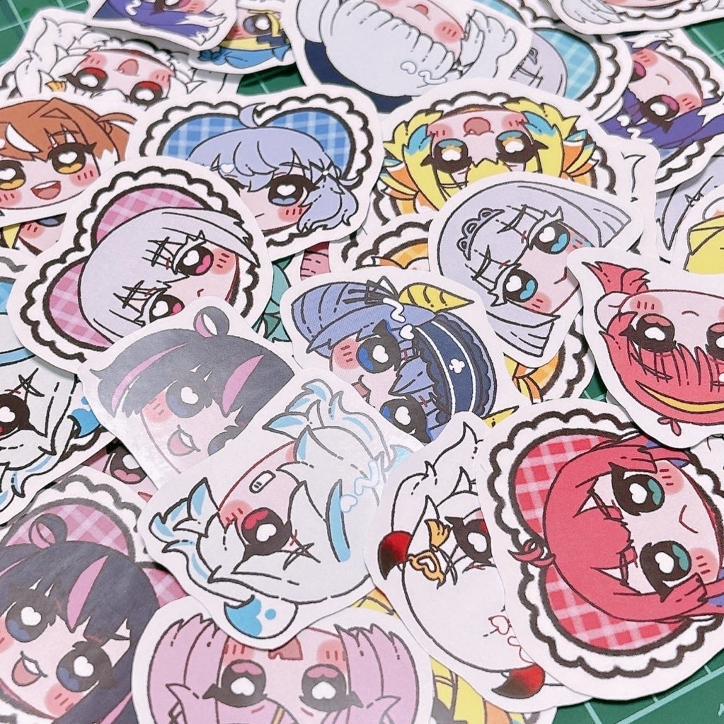 ファイトガール おかおシール