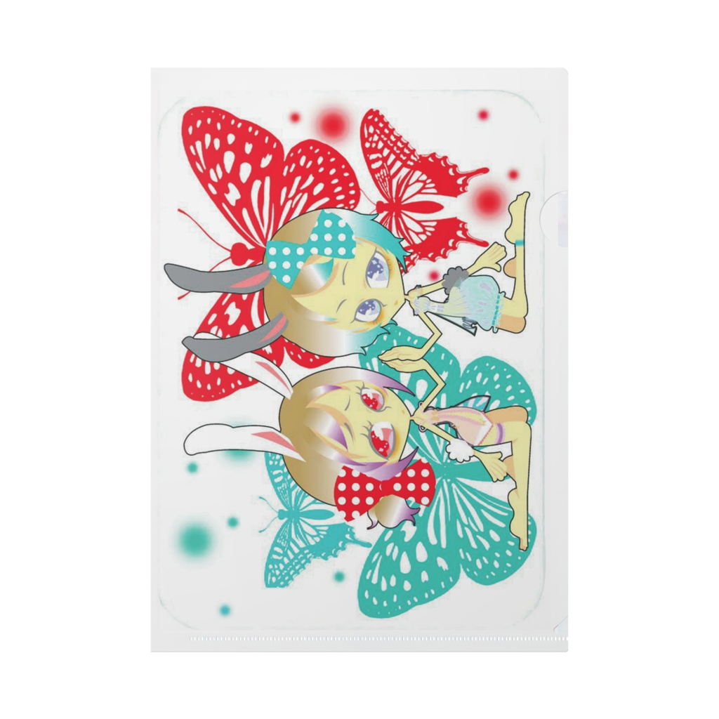 クリアファイル☆蝶と…。