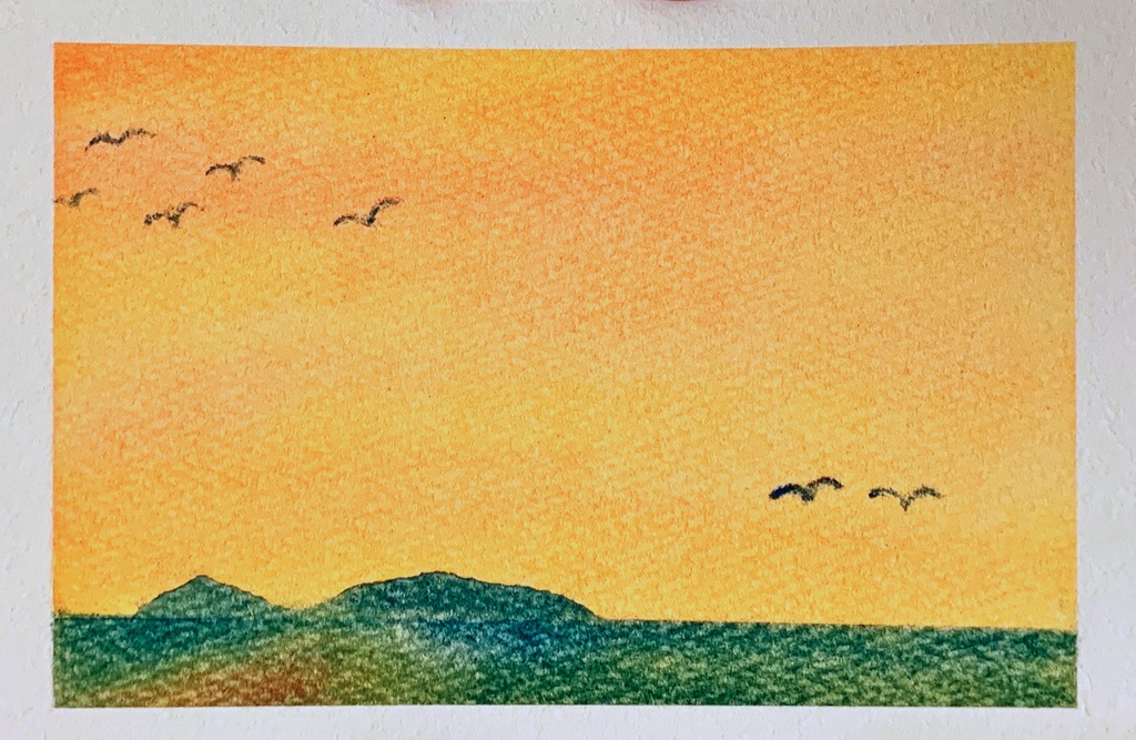 077海に浮かぶ島★★【青/橙/赤】