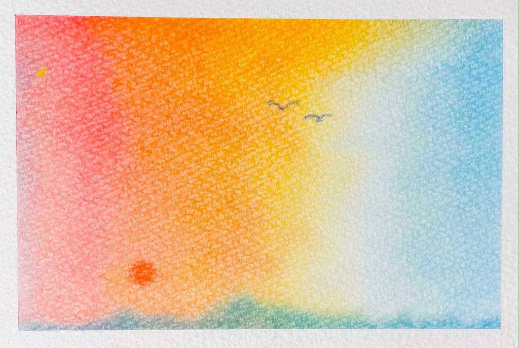 105空色グラデーション★ 【青/赤/橙】