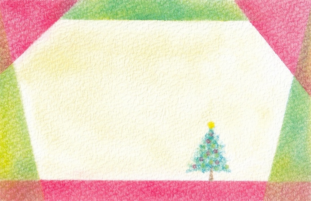 137クリスマスカード★【黄/青/赤】