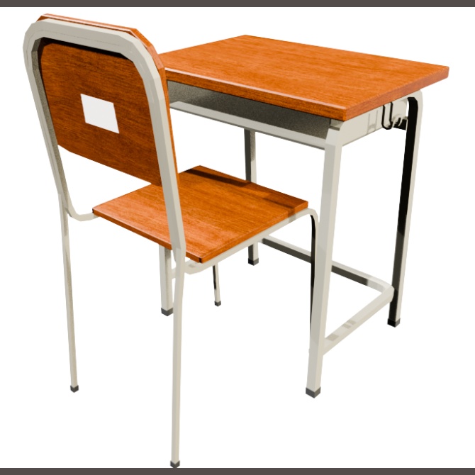 【3D】机・椅子セット