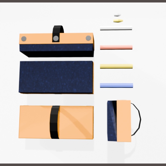 【3D】黒板セット