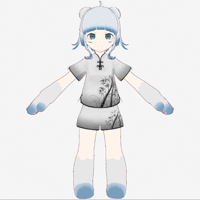 【Vroid/VRM】風李【3Dモデル】