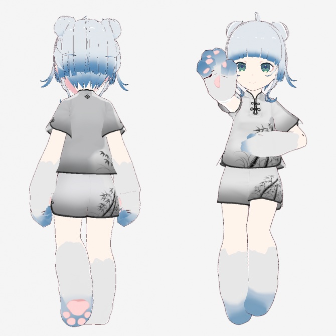 【Vroid/VRM】風李【3Dモデル】