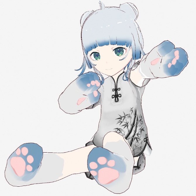 【Vroid/VRM】風李【3Dモデル】