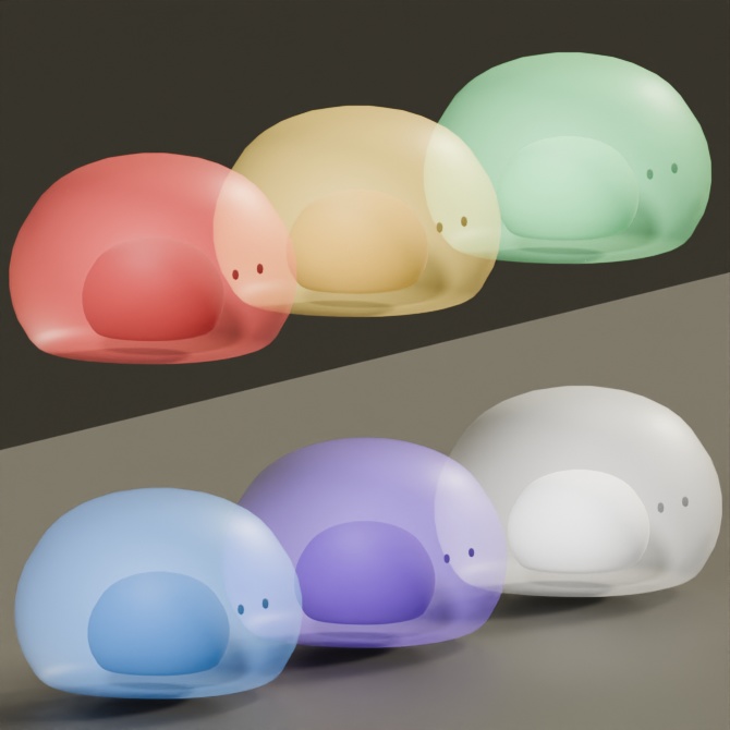 【3D】スライム6色セット