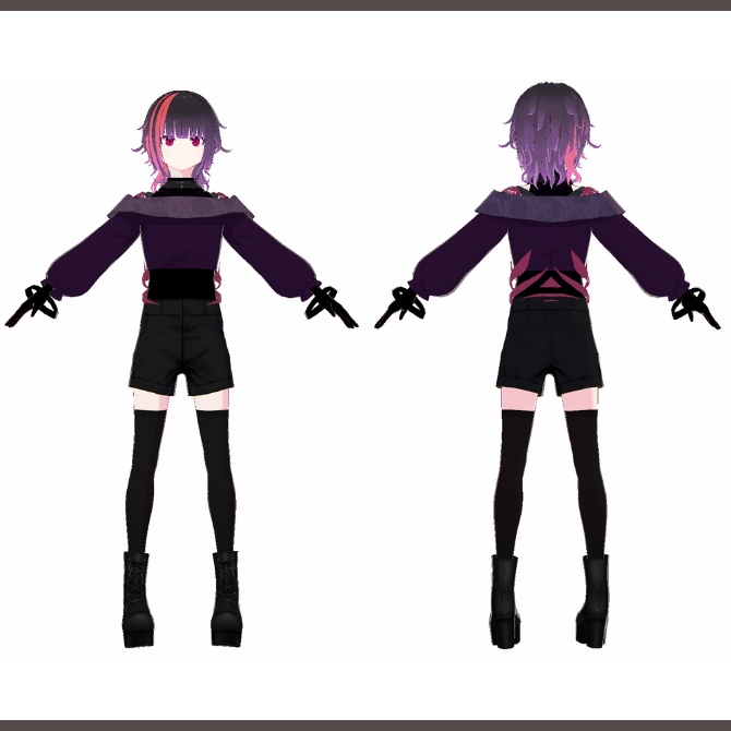 【Vroid/VRM】ルナ【3Dモデル】