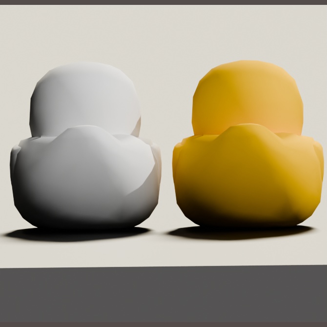 【3Ⅾ】アヒル2色セット