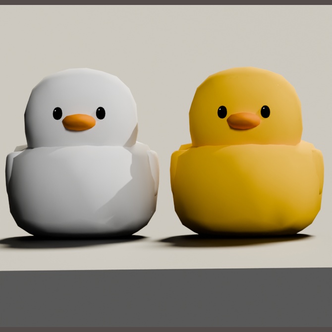 【3Ⅾ】アヒル2色セット