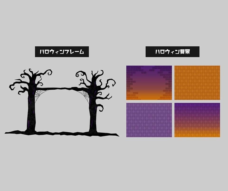 【ココフォリア・TRPG素材】ハロウィンAPNG・PNG・フレーム素材