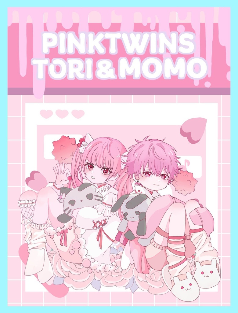 PINKTWINS アクリルキーホルダー