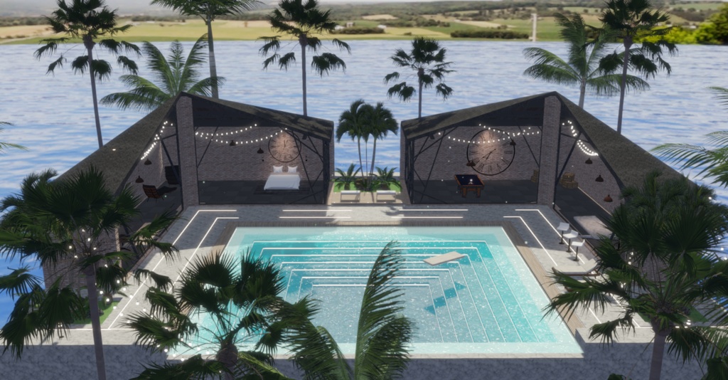 WARUDO(PRO-URP) ENVIRONMENT - WP003 MODERN POOL VILLA