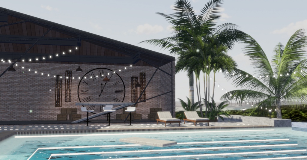 WARUDO(PRO-URP) ENVIRONMENT - WP003 MODERN POOL VILLA