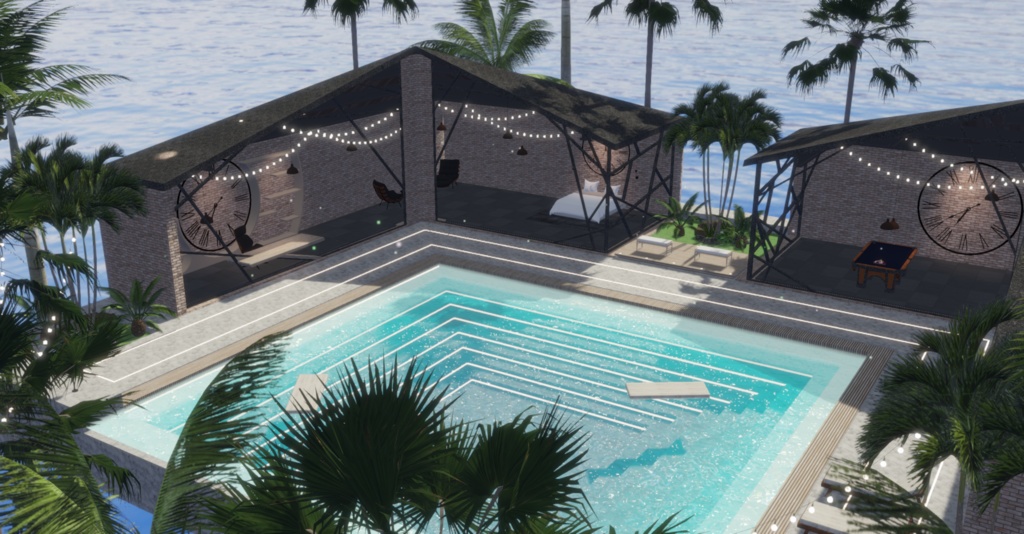 WARUDO(PRO-URP) ENVIRONMENT - WP003 MODERN POOL VILLA