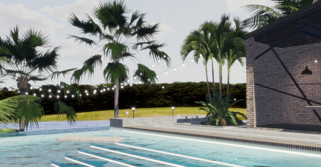 WARUDO(PRO-URP) ENVIRONMENT - WP003 MODERN POOL VILLA