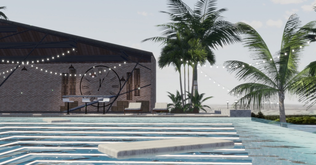 WARUDO(PRO-URP) ENVIRONMENT - WP003 MODERN POOL VILLA