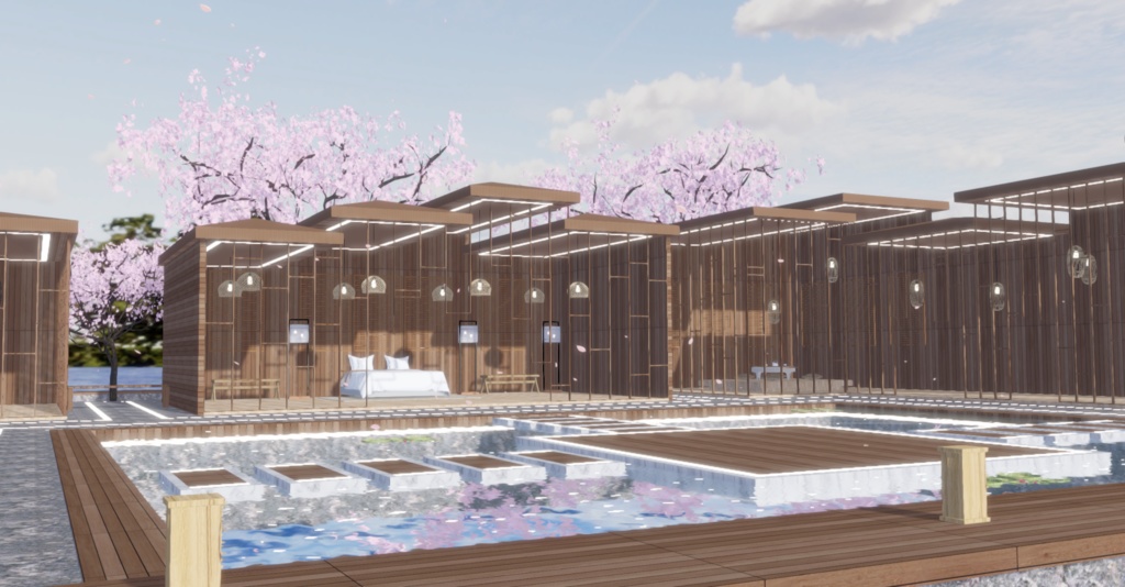 WARUDO(PRO-URP) ENVIRONMENT - WP004 ORIENTAL POOL VILLA