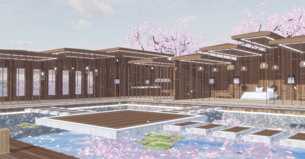 WARUDO(PRO-URP) ENVIRONMENT - WP004 ORIENTAL POOL VILLA