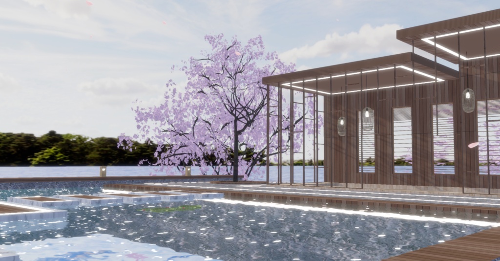 WARUDO(PRO-URP) ENVIRONMENT - WP004 ORIENTAL POOL VILLA