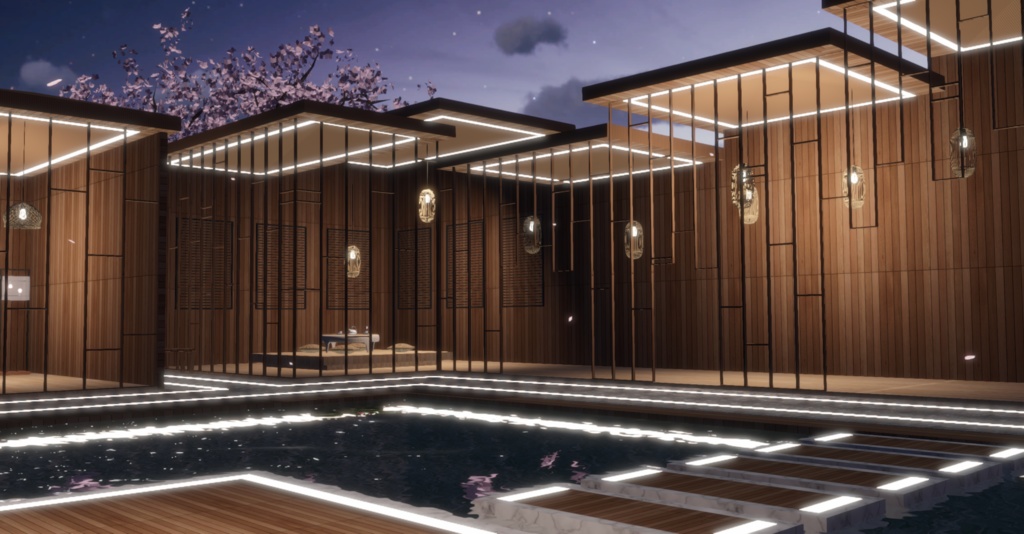 WARUDO(PRO-URP) ENVIRONMENT - WP004 ORIENTAL POOL VILLA