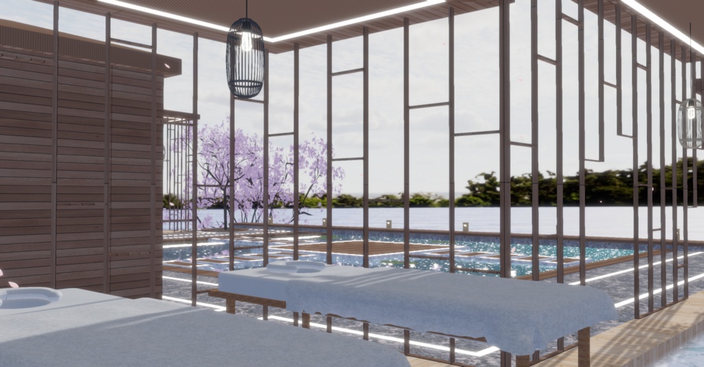 WARUDO(PRO-URP) ENVIRONMENT - WP004 ORIENTAL POOL VILLA