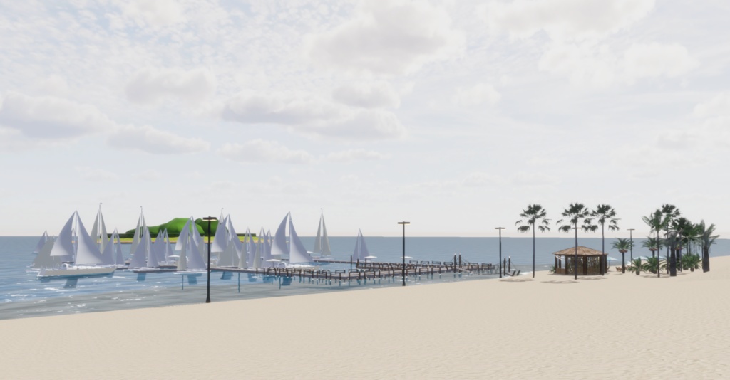 WARUDO(PRO-URP) ENVIRONMENT - WP005 MARINA BEACH