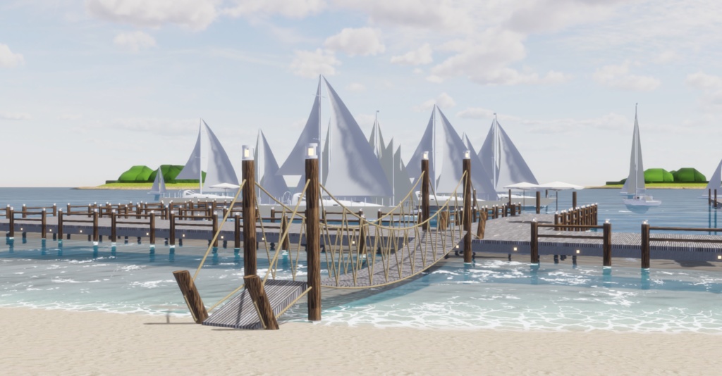 WARUDO(PRO-URP) ENVIRONMENT - WP005 MARINA BEACH